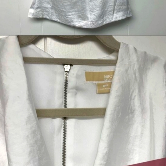 🤍MICHAEL KORS winter white sleeveless top Sz 2 - Picture 4 of 12
